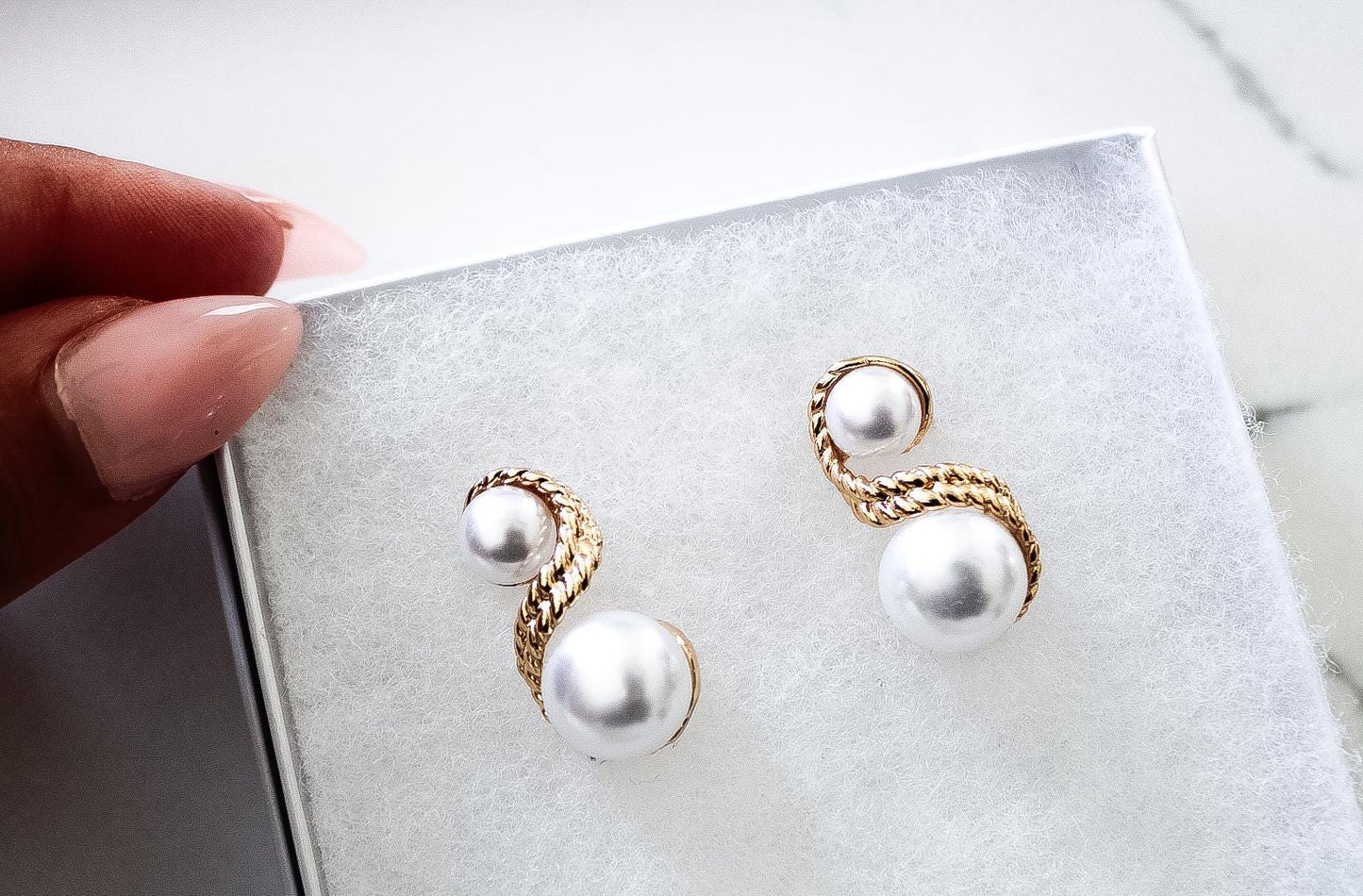 Pearl Drop Bride Earrings Set|Freshwater Pearl|Drop Earrings|Wedding Earrings|Pearl Earrings|Gift for Her|Gift for Mom|Dangle Earrings|Bride