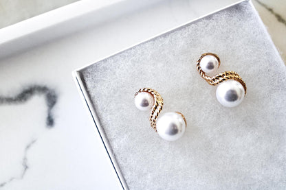 Pearl Drop Bride Earrings Set|Freshwater Pearl|Drop Earrings|Wedding Earrings|Pearl Earrings|Gift for Her|Gift for Mom|Dangle Earrings|Bride